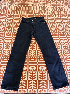 Levi's 501 Black Straight-Leg Women's Jeans